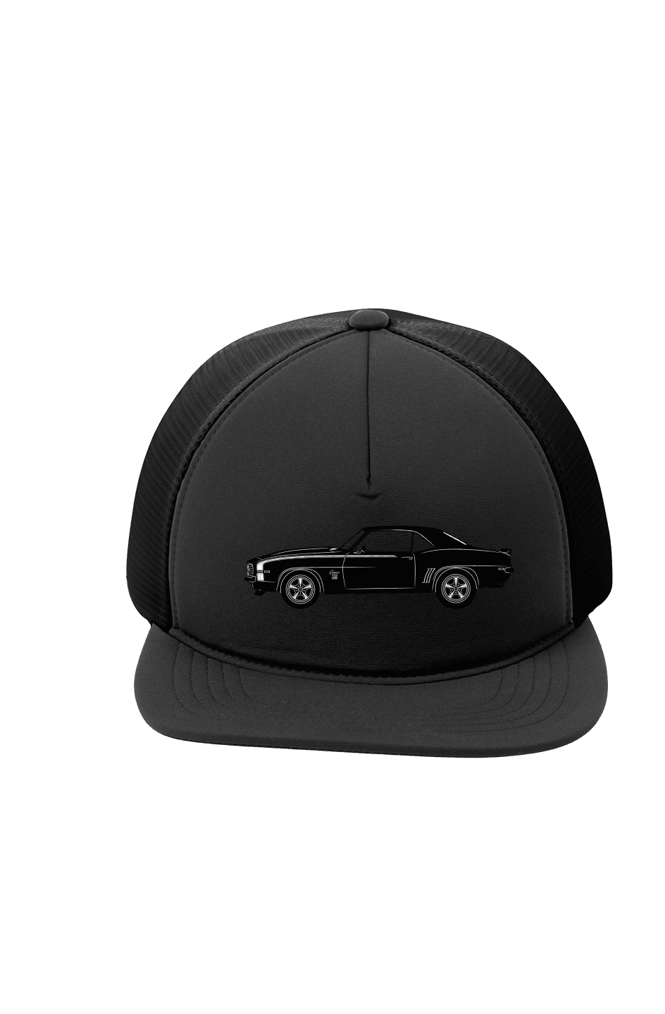 1969 Camaro SS Embroidered Trucker Cap - Driver's Perspective