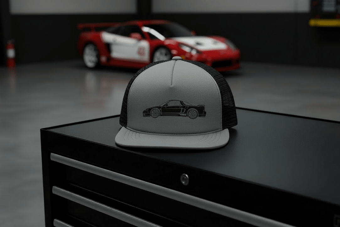2002 Honda NSX-R Embroidered Trucker Cap - Driver's Perspective
