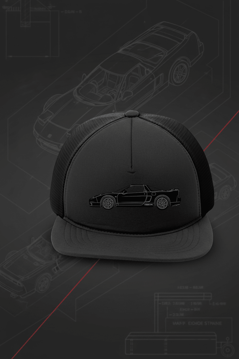 2002 Honda NSX-R Embroidered Trucker Cap - Driver's Perspective