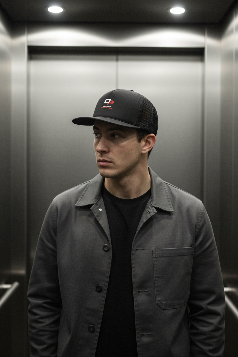Driver's Perspective Embroidered Trucker Cap