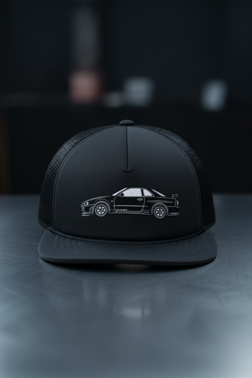 BNR34 Embroidered Trucker Cap