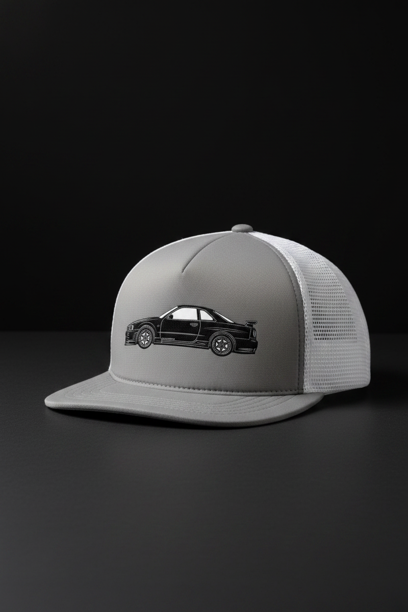 BNR34 Embroidered Trucker Cap