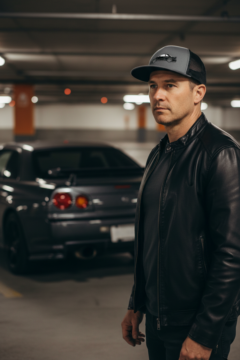 BNR34 Embroidered Trucker Cap