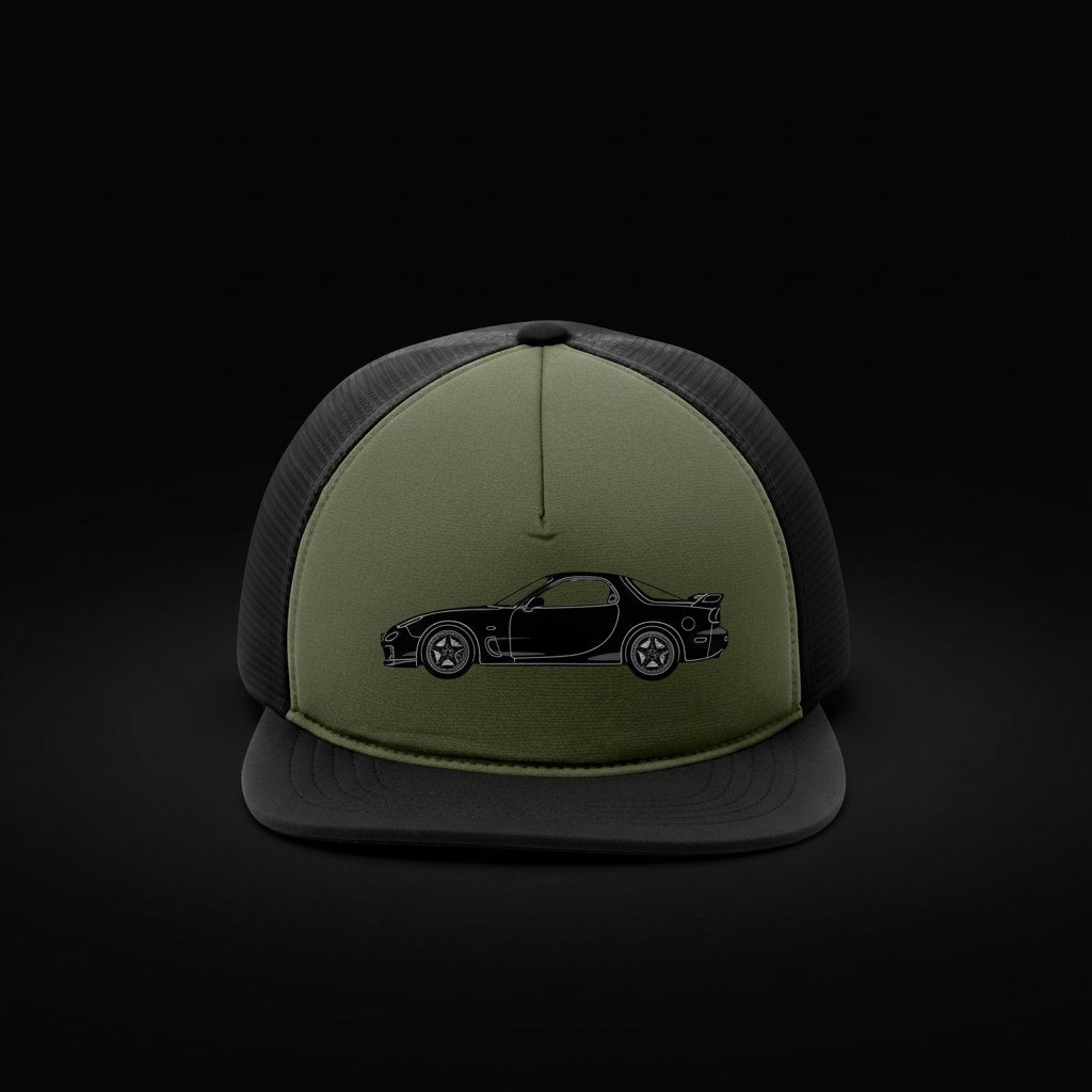 RX-7 Spirit R Embroidered Trucker Cap