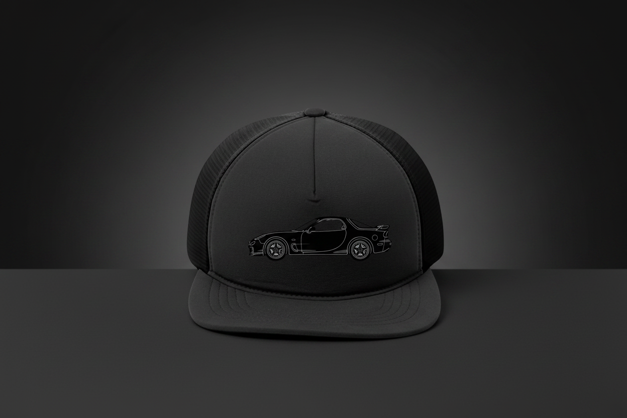 RX-7 Spirit R Embroidered Trucker Cap