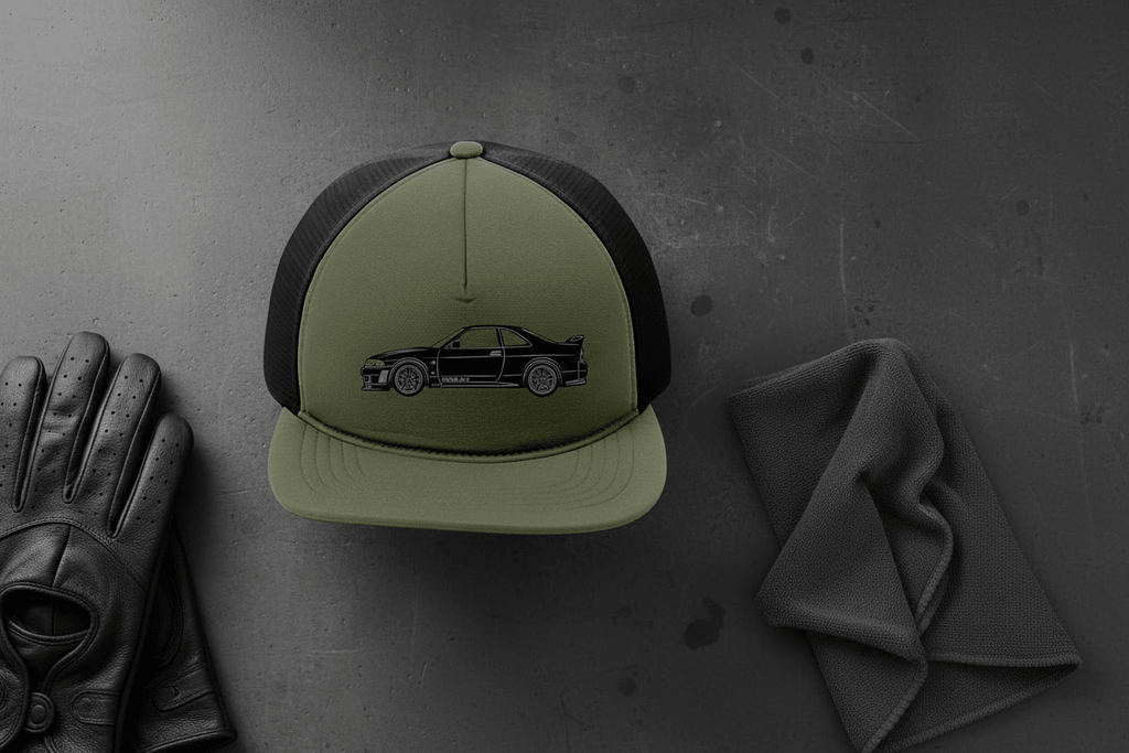 BCNR33 Embroidered Trucker Cap - Driver's Perspective