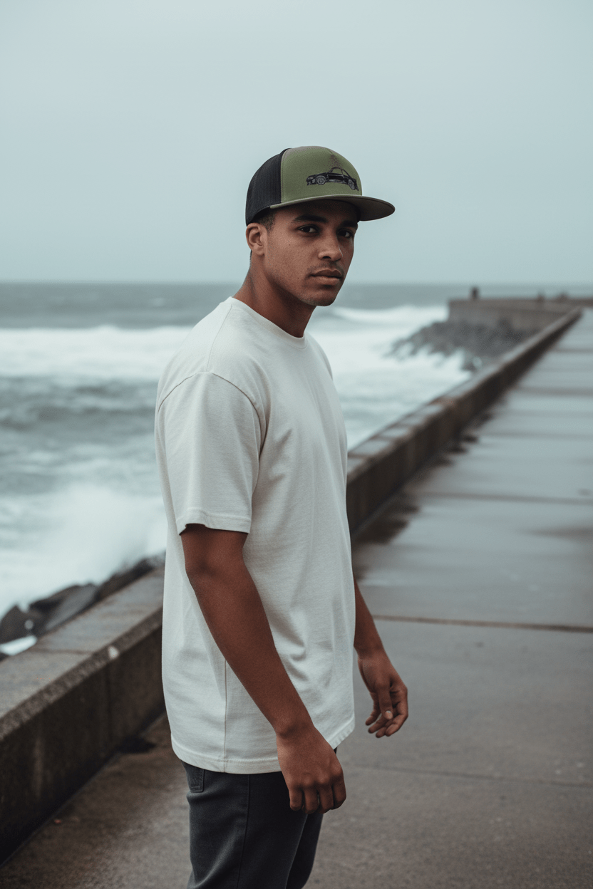 BCNR33 Embroidered Trucker Cap - Driver's Perspective