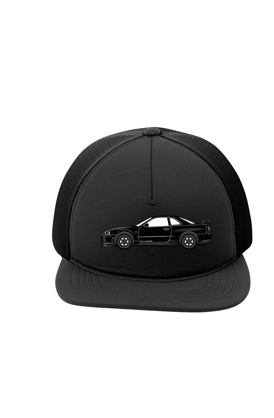 BNR34 Embroidered Trucker Cap - Driver's Perspective