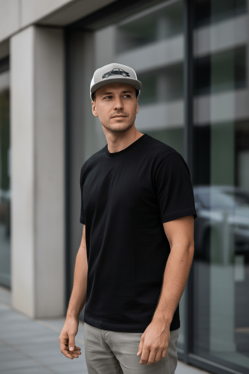 E46 M3 CSL Embroidered Trucker Cap - Driver's Perspective