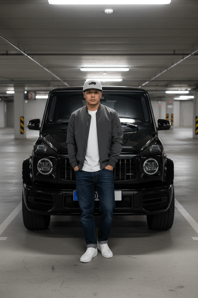 G63 G-Wagon Embroidered Snapback Cap - Driver's Perspective