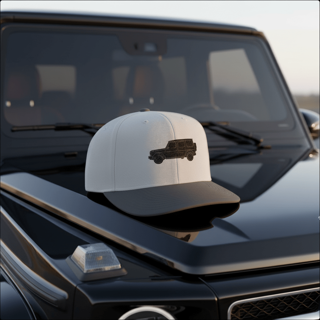 G63 G-Wagon Embroidered Snapback Cap - Driver's Perspective