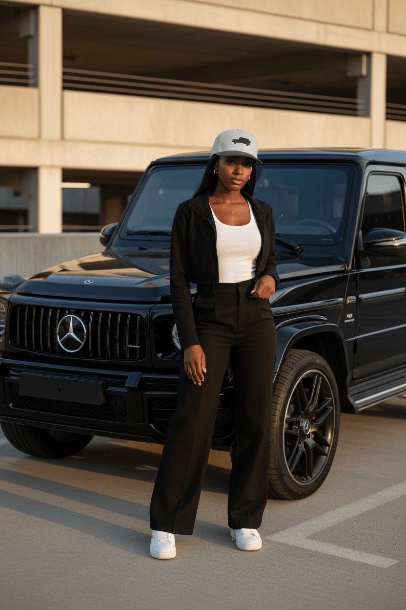 G63 G-Wagon Embroidered Snapback Cap - Driver's Perspective