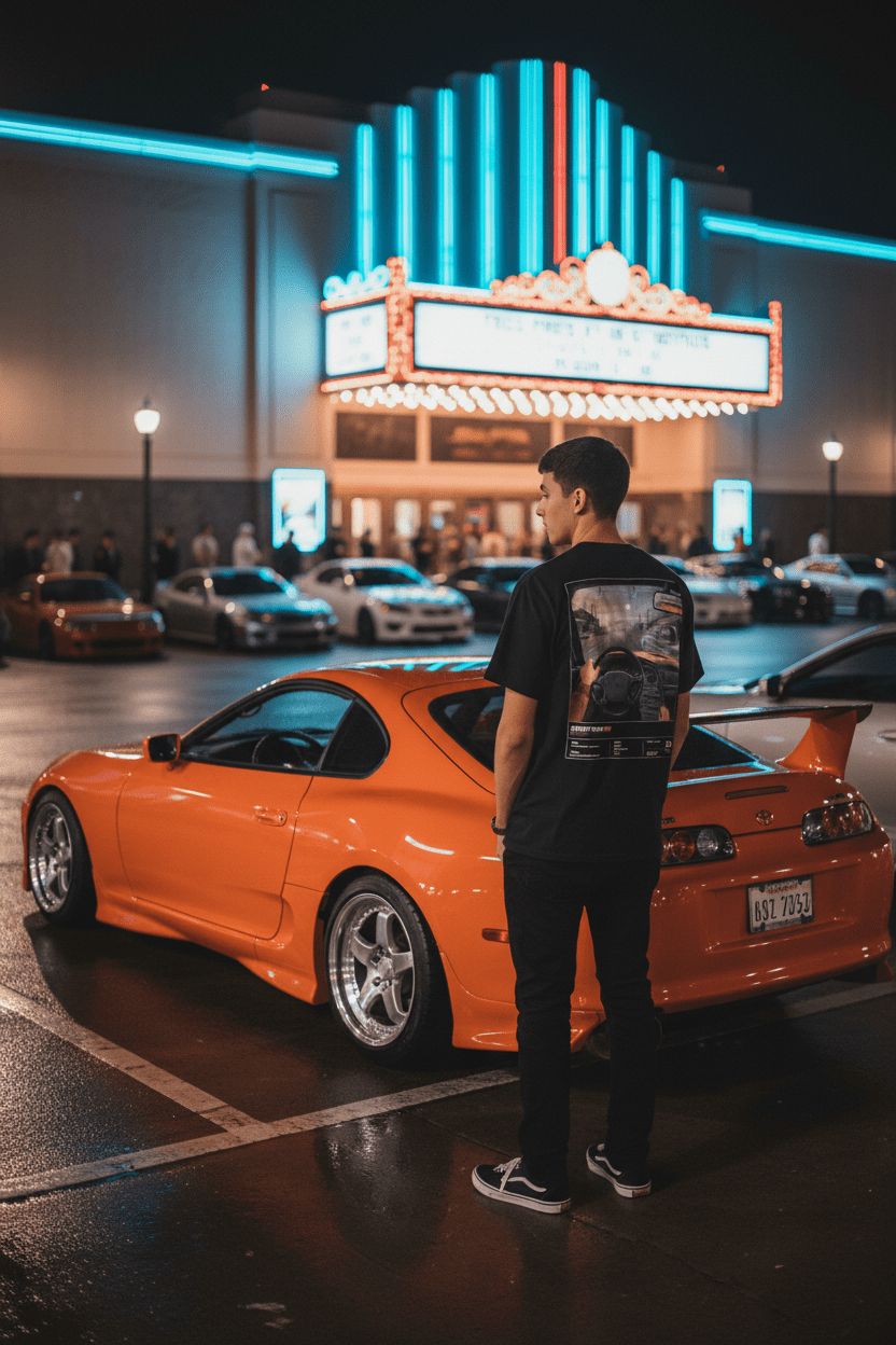 STREET RUN 001 – TOYOTA SUPRA TEE - Driver's Perspective