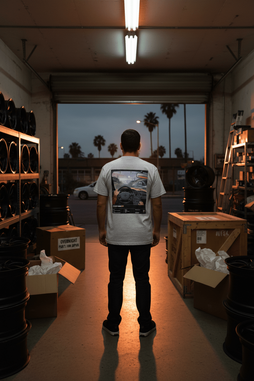 STREET RUN 001 – TOYOTA SUPRA TEE - Driver's Perspective