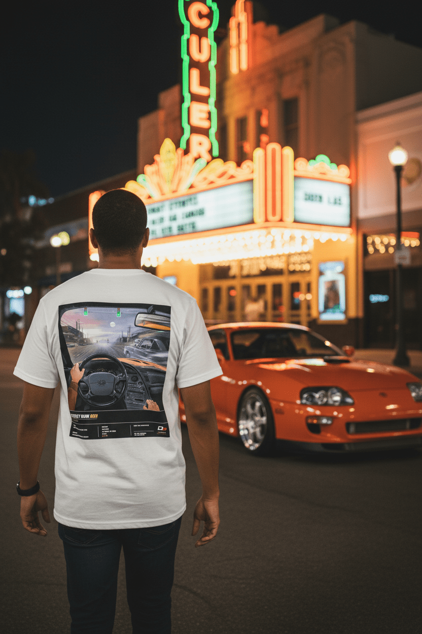 STREET RUN 001 – TOYOTA SUPRA TEE - Driver's Perspective