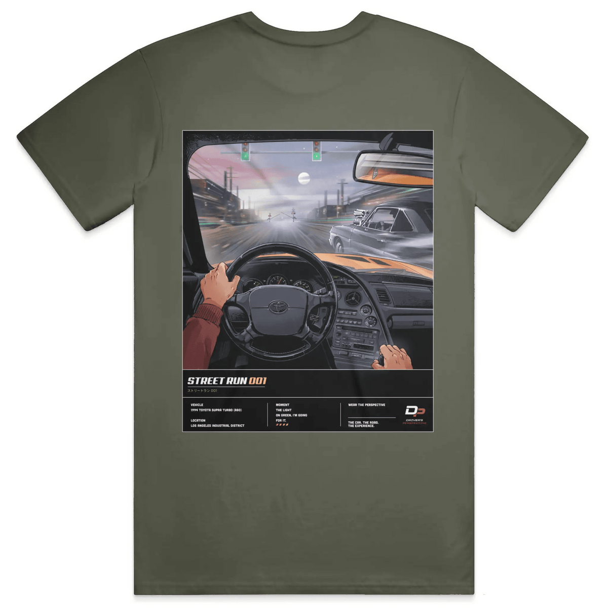STREET RUN 001 – TOYOTA SUPRA TEE - Driver's Perspective