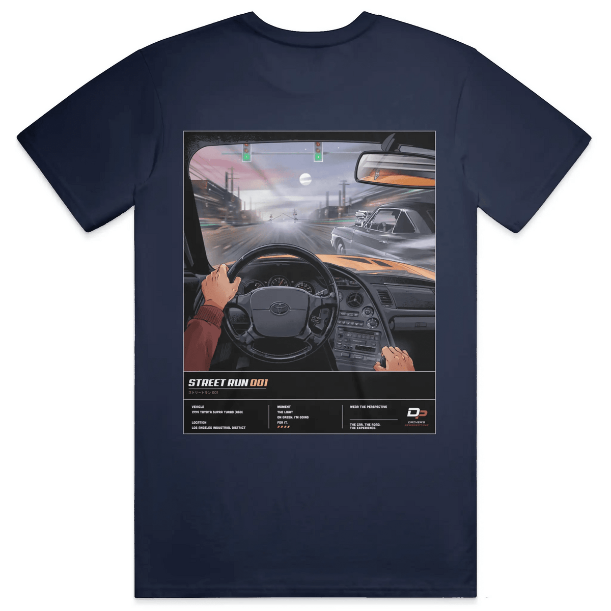 STREET RUN 001 – TOYOTA SUPRA TEE - Driver's Perspective
